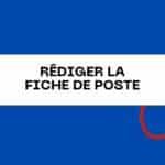 rédiger la fiche de poste chief of staff