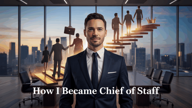 comment je suis devenu chief of staff ?